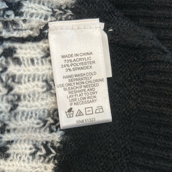 CECE Fair Isle Jersey Knit Crew Neck Dropped Long Sleeve Pullover Sweater - Picture 3 of 10